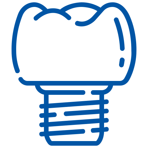 dental implants icon of a dentist