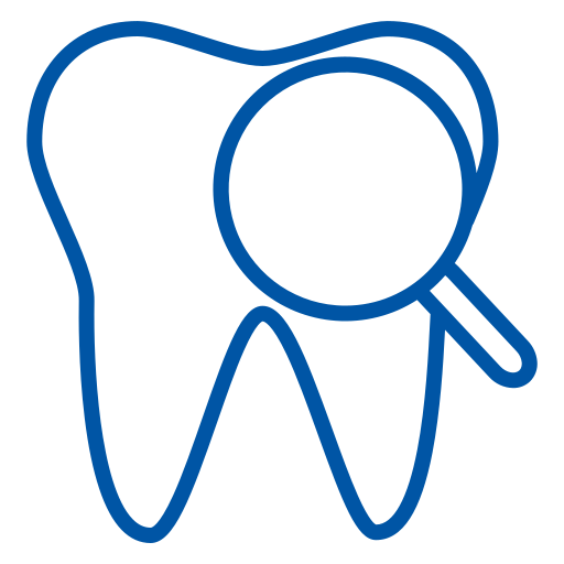 diagnosis icon of the dentist